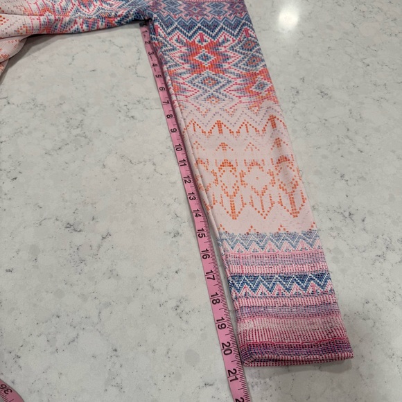 EUC Burton Colombo Light Ski Jacket Pink Fleece with Aztec Pattern Zip Up Snow - Picture 12 of 13